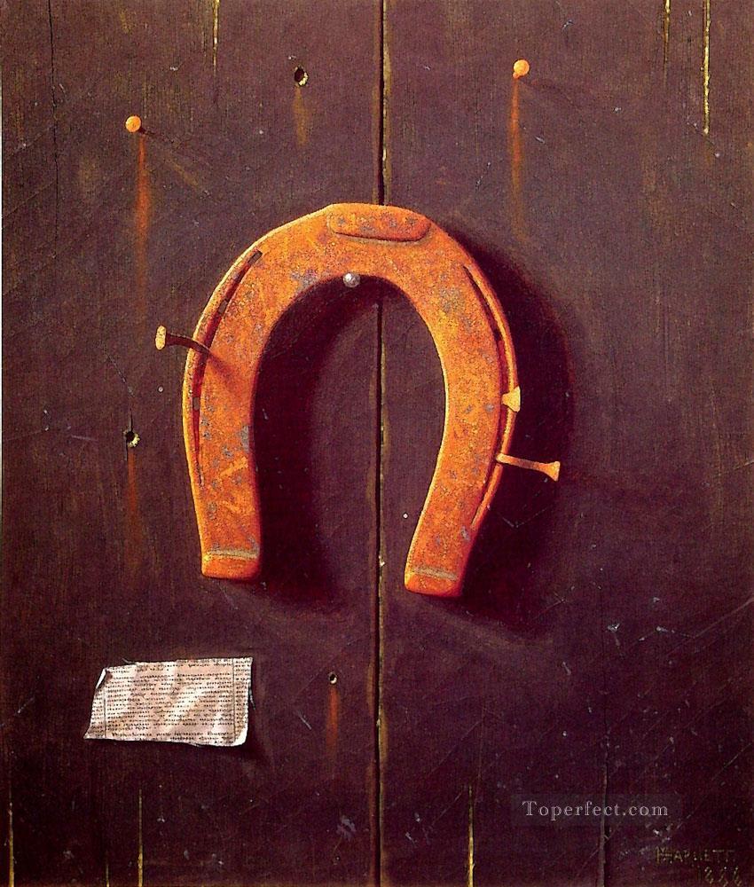The Golden Horshoe William Harnett still life Oil Paintings